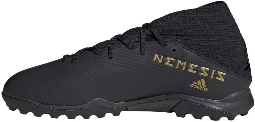 adidas Men's Nemeziz 19.3 Turf Boots Soccer Shoe, Black/Black/Utility Black, 13 M US