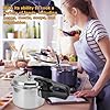 Small Pressure Cooker, Mini Aluminum Alloy Pressure Cooker with Magnetic bottom, Safety and Durable Compact Pressure Canner compatible for induction cookers and gas stoves (4L) #4