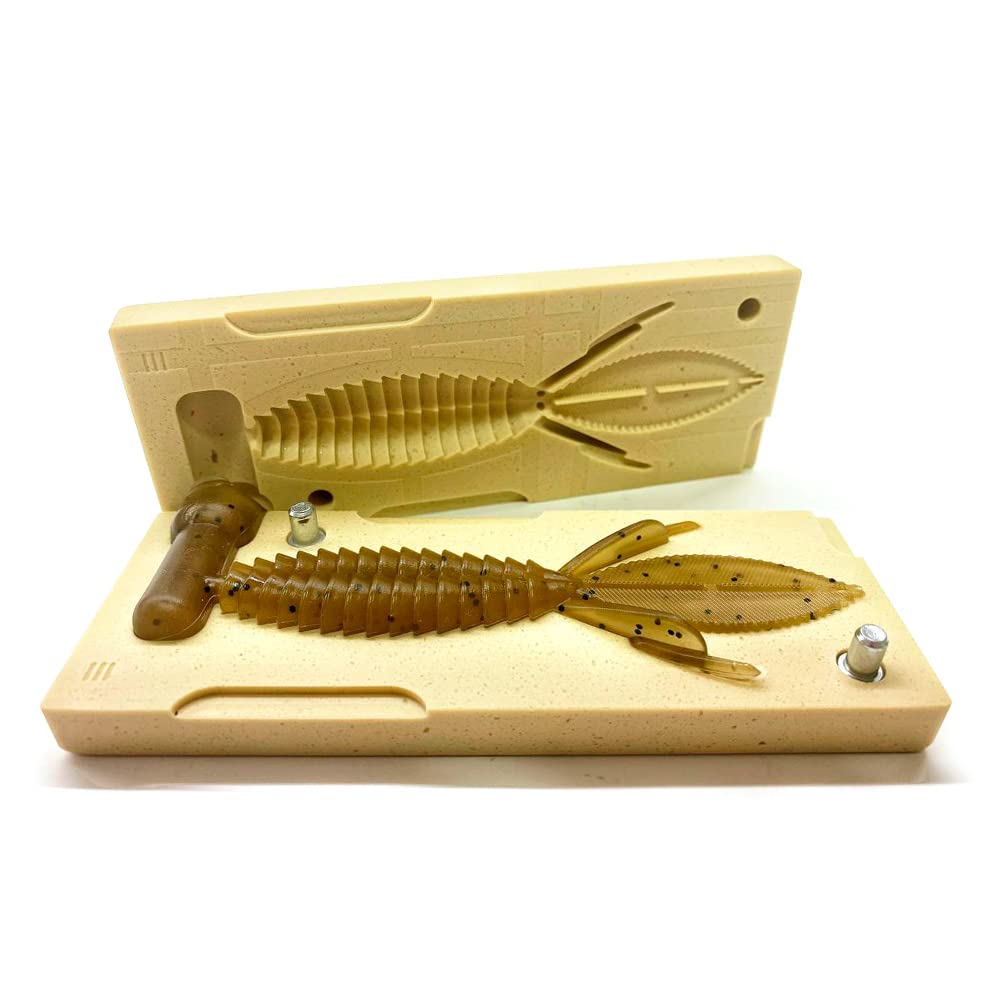 Smedioks Premium Soft Plastiс Mold Lure Making Injection Molds Fishing Lures Sweet Beaver 4.2'' : Sports & Outdoors