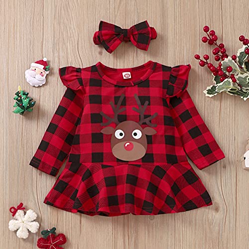 Image of Aalizzwell Little Toddler Girls Halloween Christmas Outfit
