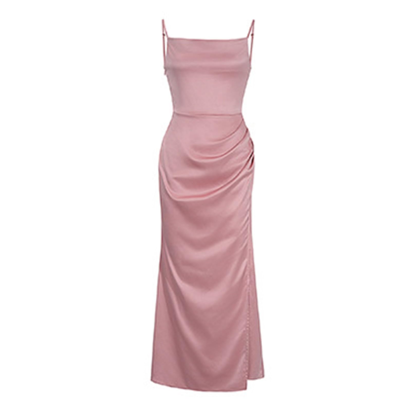 Générique Robes Femmes D éTé Bretelles Spaghetti Coton Boheme Robe à Bretelles Elegant Chic Robes Lin sans Manches DéContracté Quotidien Boho Plage Vacances Vacances