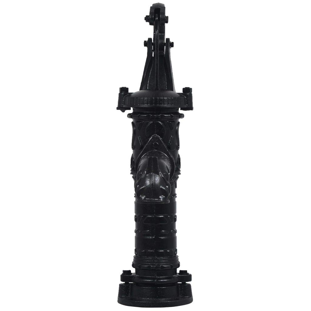 yorten Schwengelpumpe Manuell Gartenpumpe Handschwengelpumpe Handpumpe Gusseisen 40 x 15 x 68 cm Schwarz