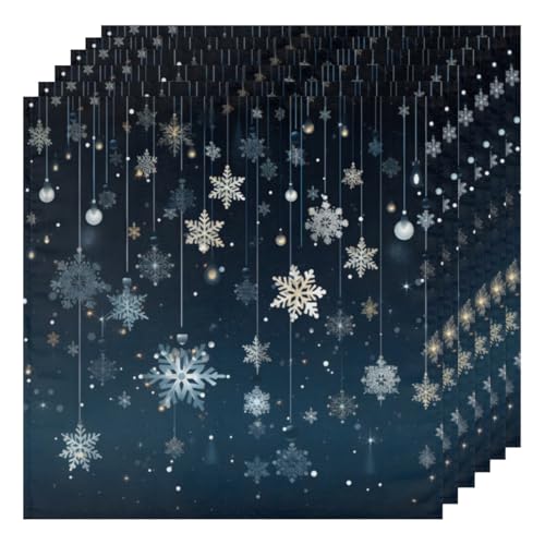 Servilletas de Tela Snowflake Set x6 50.5x50.5 cm miniatura 1