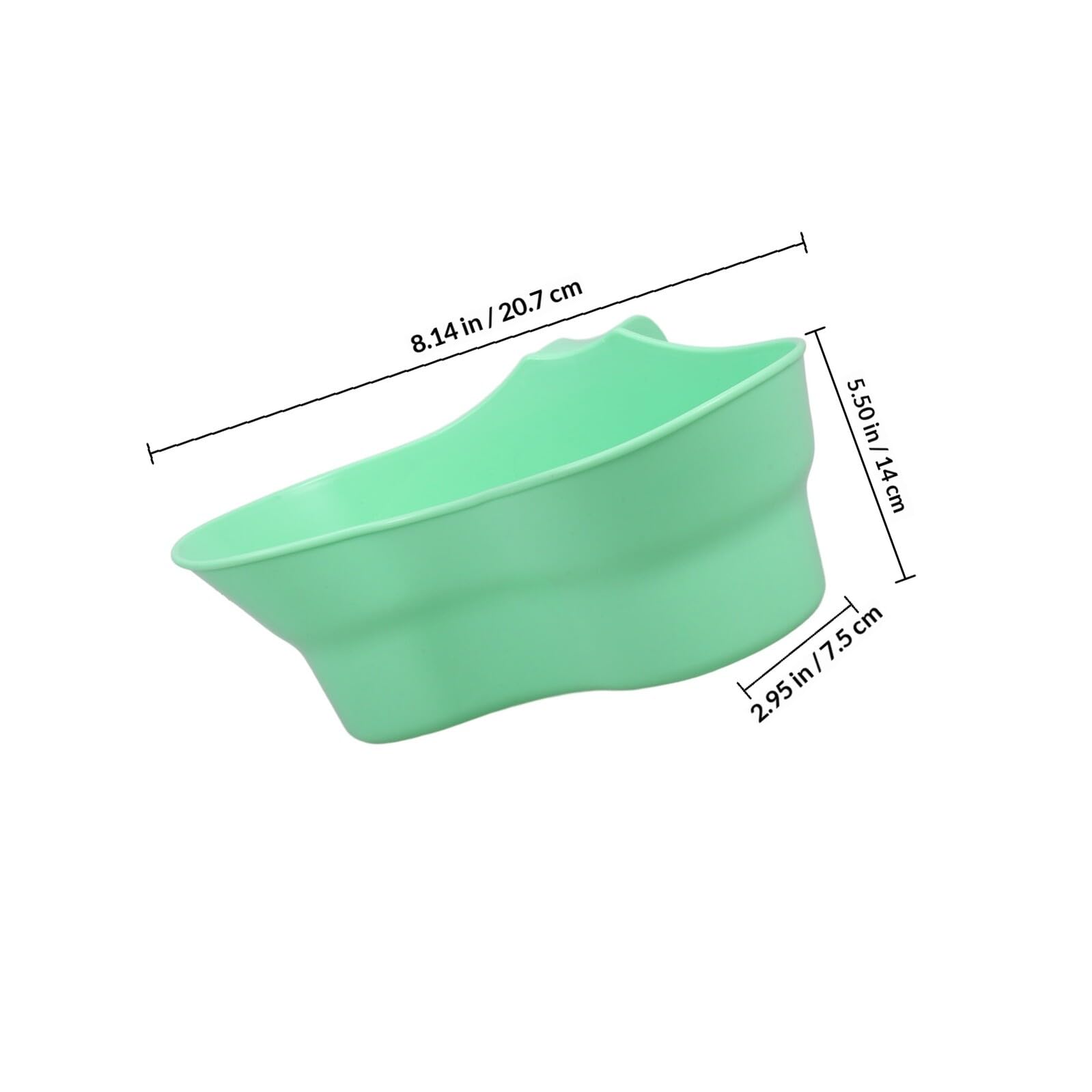 Juego de 3 Vasos para Enjuague Bucal y Taza Vómito para Pacientes Postrados en Cama, Plástico Liviano Verde, Accesorio de Cuidado Dental y Baño para Personas Mayores en