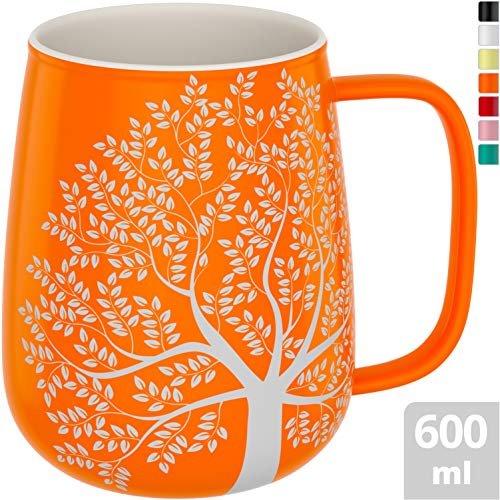 amapodo Grande tasse à café en porcelaine avec anse 600 ml