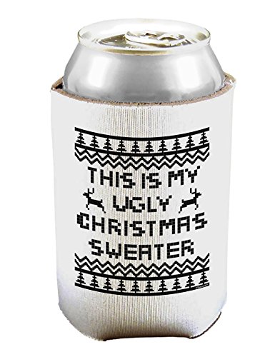 TOOLOUD This is My Ugly Christmas Sweater Can and Bottle Insulator Cooler - White 2 Pack