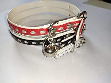 PSK PET MART Durable Adjustable Printed Pet Soft Dog Collar Combo for Puppy and Cats - Set of 2