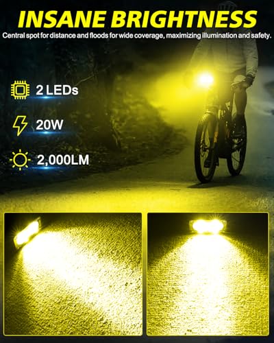 Image of Headlight Kit for Sur-Ron Segway X260 3 inch Yellow Combo CREE LED Pod