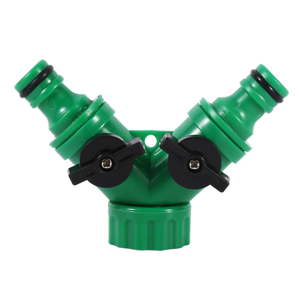 2 Way Hose Splitter, Y Hose Connector Garden Watering Drip Irrigation Hose Pipe 3/4"