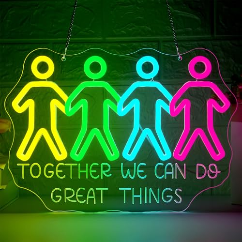 Image of We Can Do Great Things Neon Sign Wall Decor Neon Light Sign for Man Cave