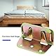 eMagTech 4Pcs Connecting Corners Bed Connectors Heavy Duty Rust Proof Bed Rail Brackets Home Accessories for Bed Beam Support Bed Frame Fixing