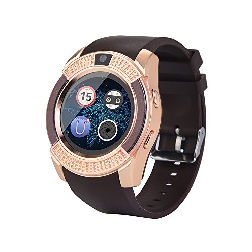 Chenang Smartwatch, Intelligent Armband Intelligente Armbanduhr GSM 2G SIM-Telefonie für IOS Android Smartphone zur Herzfrequenz-und