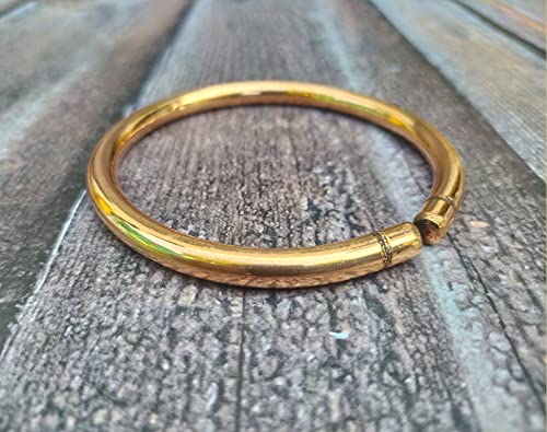 Shinde Exports Heavy Pure Copper Bracelet/Kada 80Gm Brown For Men And Women Arthritis And Joint Pain Natural Handmade Cuff/Kada Bangle From India #TOP5