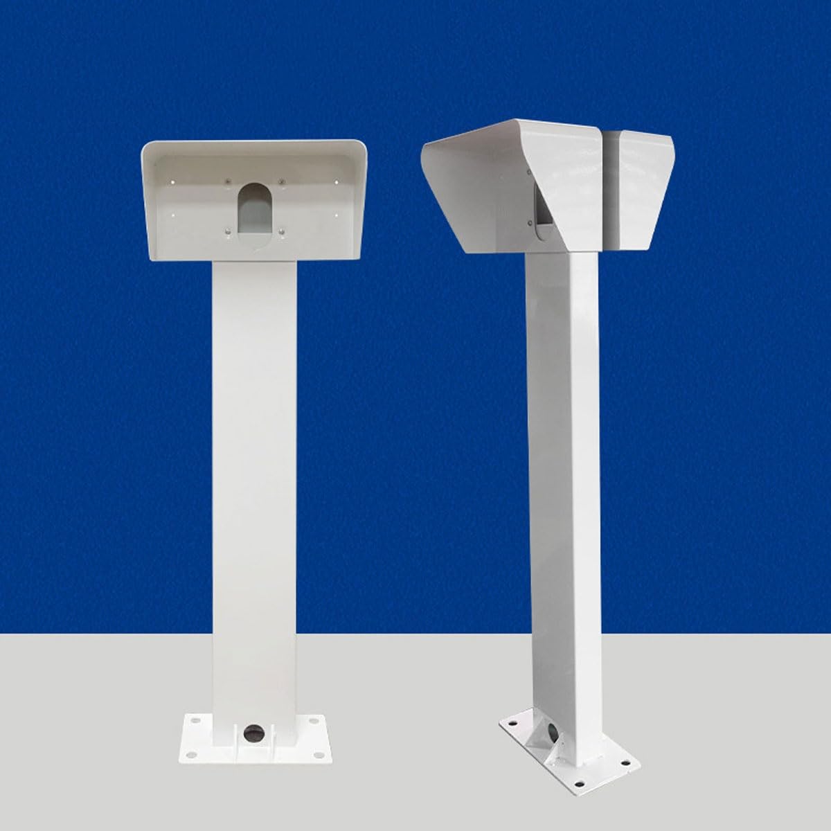 Supporto per stazione di ricarica per veicoli elettrici, supporto per caricabatterie per veicoli elettrici da esterno con copertura antipioggia, installazione bifacciale per garage, fabbrica, comunità