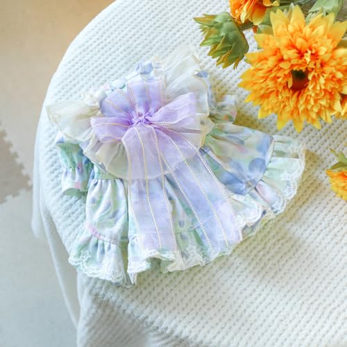 Vestido princesa para perros pequeños color morado XS miniatura 4