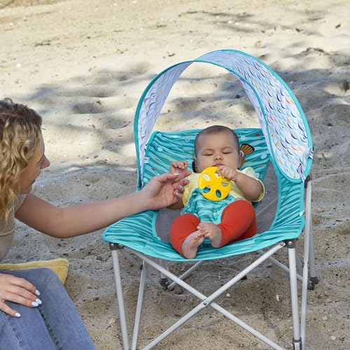 Image of Bright Starts Pop 'N Chill Nemo Baby Chair with UPF 50+ Sun Canopy