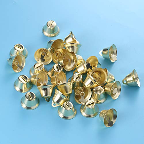 HEALLILY 100 Pcs Sinos da Liberdade de Ouro Sinos de Natal Jingle Bells Minic Sinos Artesanais Sinos