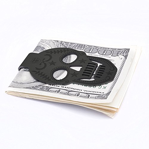 Stainless Steel Skull Money Clip Wallet Front Pocket - Practical, Slim, Cash & Business Card Clamp Holder Gift for Men, Women2