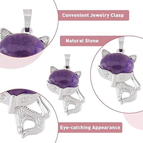 DICOSMETIC 8Pcs 4 Colors Cat Shape Crystal Pendant Cute Animals Stone Charms Natural Gemstone Pendants Rose Quartz kitty Pendants Green Aventurine Pendants for Jewelry Making Craft - Image 4