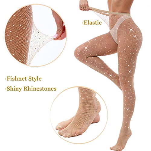 Vebzin FS Sparkle Plus Size Fishnets Leggings Stockings High Waist Fishnet Tights Sparkly Tights thumb #4