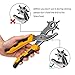 Leather Punch Hole Tool , LOPEZ Eyelet and Press Stud Pliers Set Heavy Duty Revolving Punch Plier Metal Tool for Leather Belt, Saddle, Watch Strap, Shoe, Fabric, Paper, etc