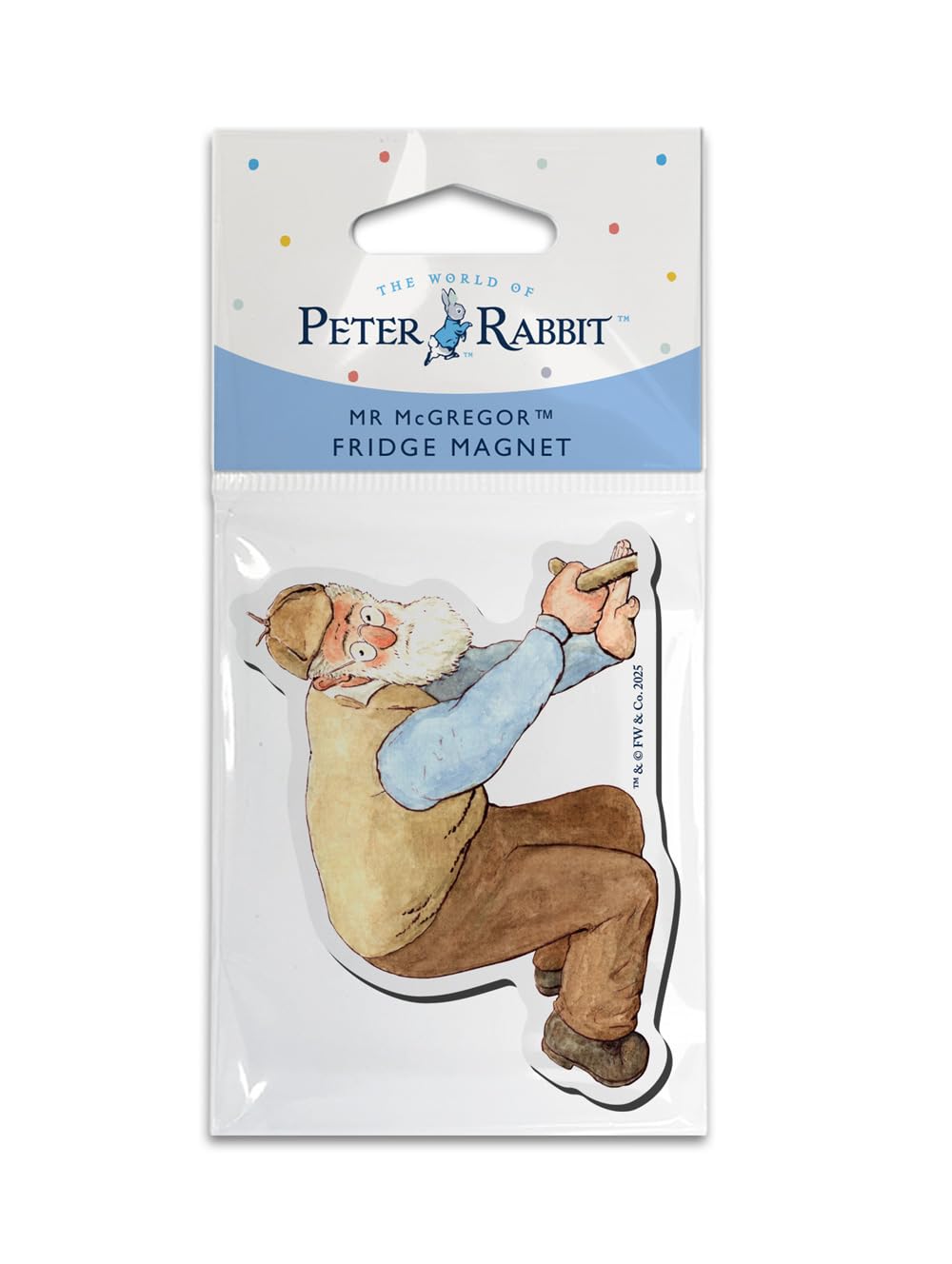 Beatrix Potter Peter Rabbit - Shaped Fridge Magnet (Mr McGregor)
