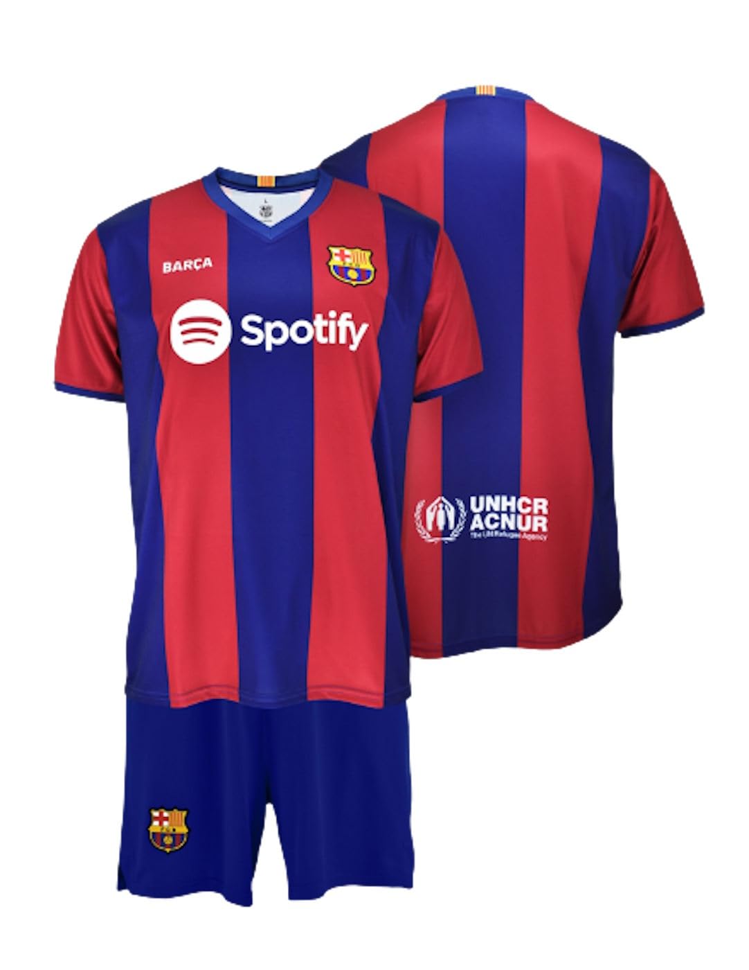 Futbol Club Barcelona Camiseta y Pantalón Primera Equipación Temporada 2023/2024 - Réplica Oficial con Liciencia Niño
