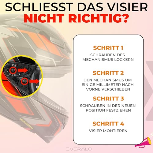 Everalo Kompatibel mit Shoei Nxr 2 Visier - Z8 - X15 - xSPR Pro - Cwr f2 - Cwr f2pn - Helmvisier Pinlock Ready Anti-Kratzer und Anti-Beschlag (Blau)