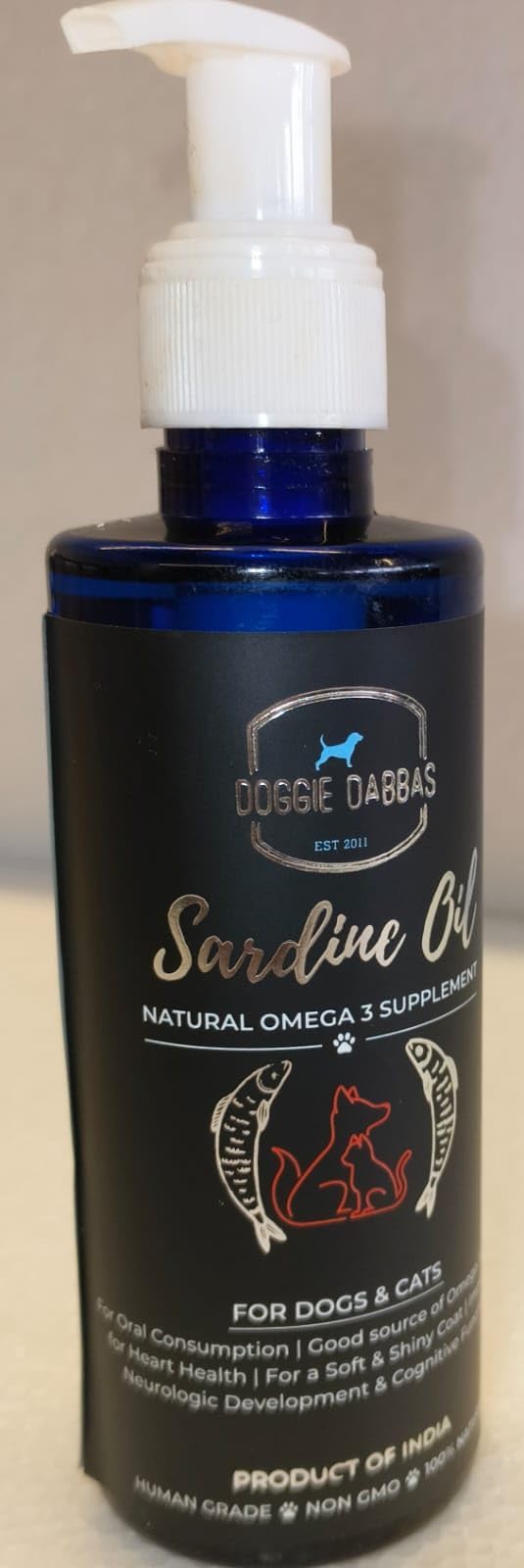 Doggie Dabbas Sardine Oil Supplement, 200ml, High Omega-3 Content, Natural Formula (B0D2D9F8VW) Amazon Price History, Amazon Price Tracker