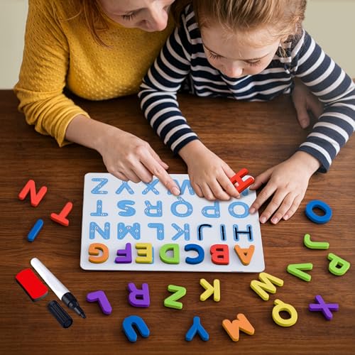 Image of Play Panda Learn to Write Capital Letter Magnetic Learning Board Game for Kids