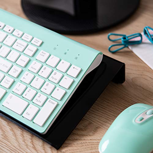 Tilted Ergonomic Computer Keyboard Stand with Rubber Strip Clear