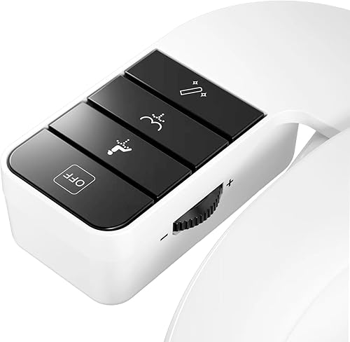 Accesorio de bidé para inodoro, bidé retráctil autolimpiante para agua fría para inodoros existentes, accesorio de asiento de inodoro con controles