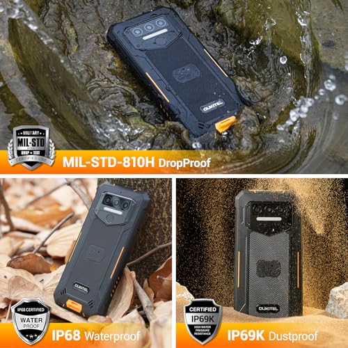 OUKITEL WP23 Pro Outdoor Handy Ohne Vertrag - 16(8+8) GB RAM +128GB ROM, Android 13 Outdoor...
