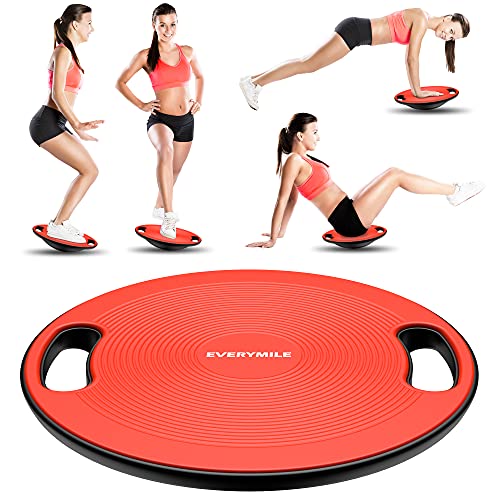 Image of Wobble Balance Board, Exercise Balance Stability Trainer Portable Balance Board with Handle for Workout Core Trainer Physical Therapy & Gym No-Skid Surface