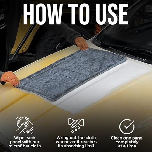 Image of CAR101 Graphene Coating & 1200 GSM Multipurpose Microfiber Cloth Combo - Ceramic Coating Spray (300ml) with Hydrophobic Finish|UV Protection|Ultra-Soft Cleaning Cloth for Car, Bike & Home