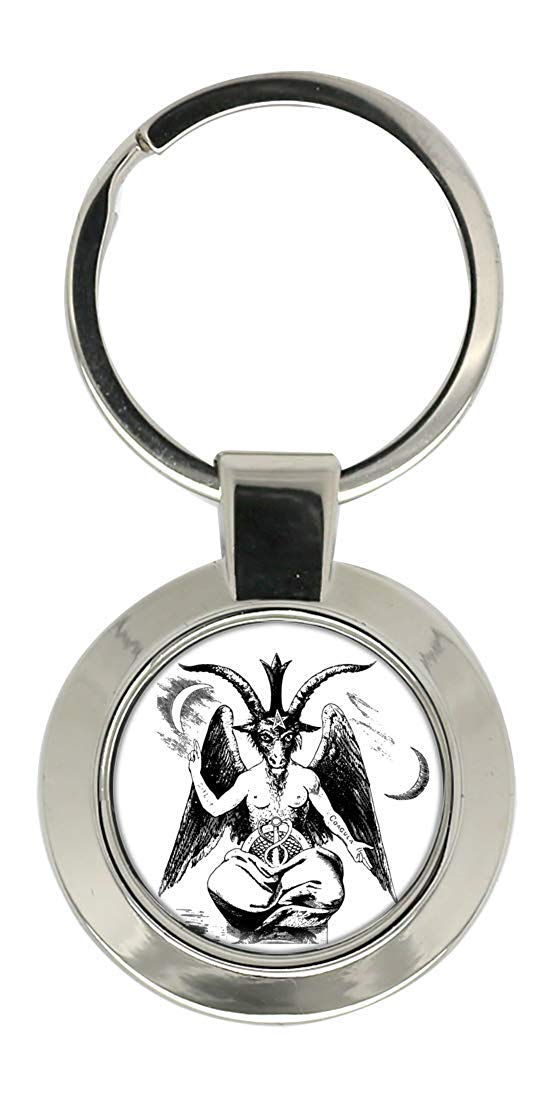 Giftshop UK Baphomet Satanic Key Ring