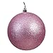 Vickerman 445631-6" Mauve Glitter Ball Christmas Tree Ornament (4 pack) (N591545DG)
