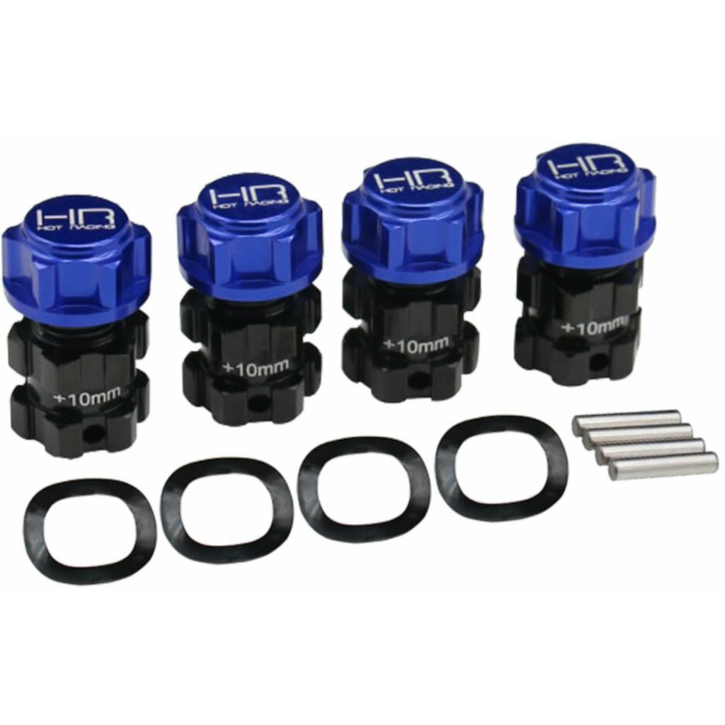 Amazon.com: Hot Racing ERVT10W Aluminum +10mm Splined 17mm Hubs