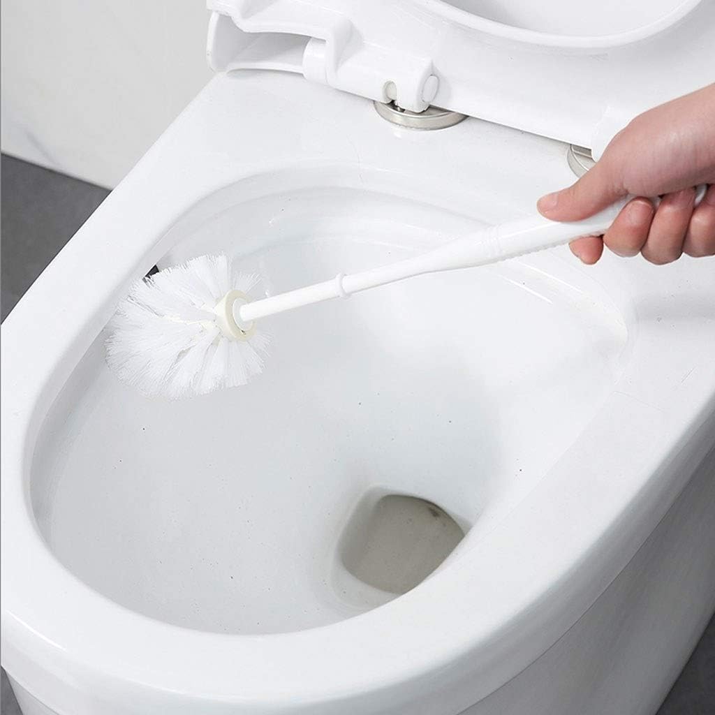 SPOUR Toilet Brush Holder Household Bathroom Wall-Mounted Toilet Brush Set Creative Free Punching Depth Cleaning Rack Toilet Brushes,Toilet Brush with Holder