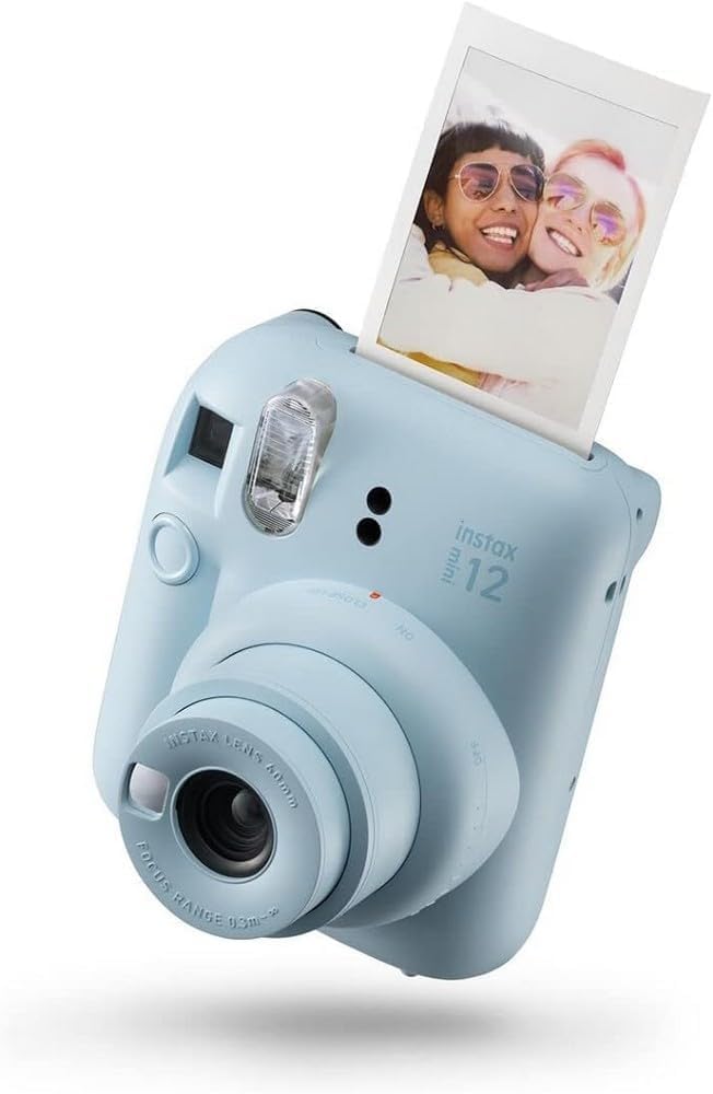 INSTAX Mini 12 Sofortbildkamera Pastel-Blue + Mini Film Standard (20/PK)
