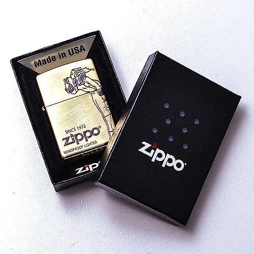 Encendedor Zippo Windy a prueba de viento latón miniatura 5
