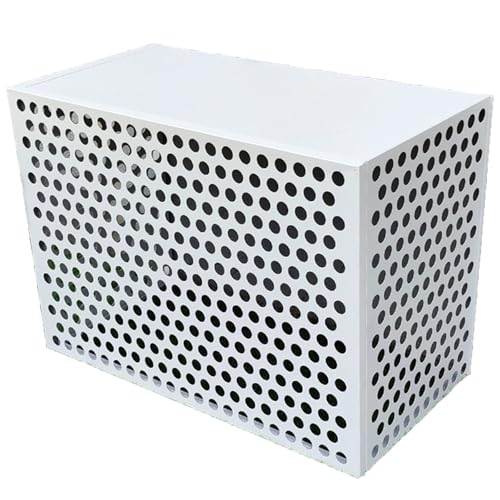 Sichtschutz für Verkleidung Klimaanlage Außengerät, Aluminiumlegierungs Klimaanlage Abdeckung mit Deckel, Zum Schutz und Zur Verdeckung (Farbe:...