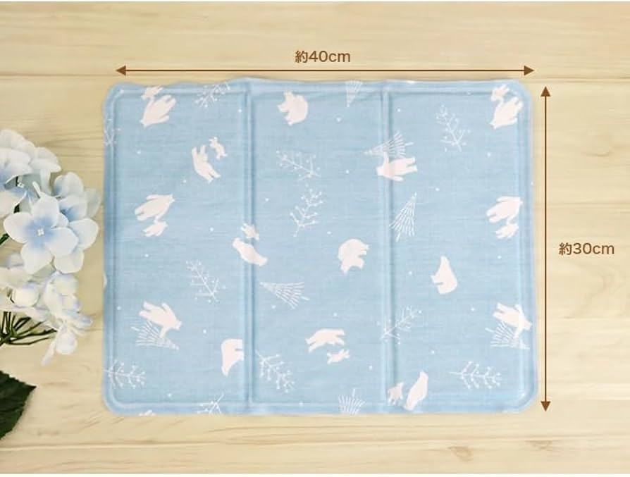 Amazon｜瞬間クールソフトジェルマット40＊30ブルー｜敷きふとん