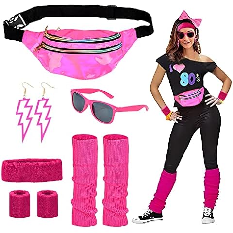 Accesorios de Disfraz CHMMY Años 80 Mujer Cover