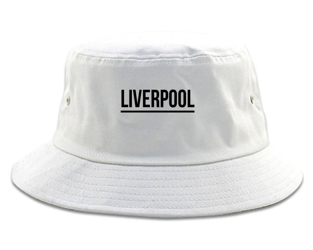 Kings Of NY City of Liverpool Simple Underline Bucket Hat White