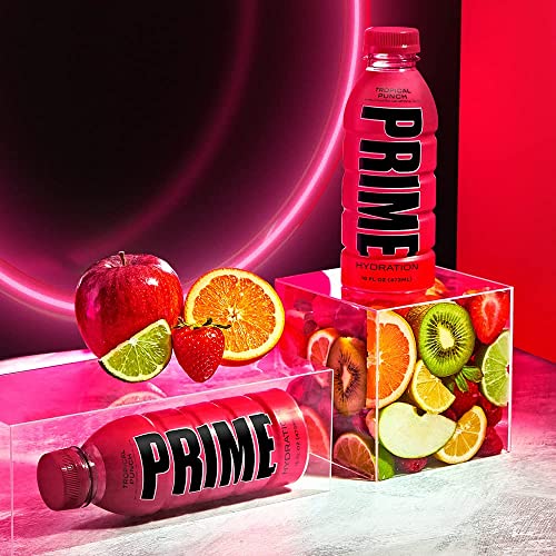 Image of Prime Hydrating Sports Drink Tropical Punch Flavour 500ml - Electrolytes, Zero Sugar, Low Calorie, Coconut Water, BCAAs, Vitamins, Antioxidants, Caffeine-Free