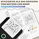 PRAOAHEI Mini Drucker, Tragbarer Fotodrucker mit 10 Rollen Druckerpapier, Bluetooth-Etikettendrucker, Thermodrucker für Notizen, Fotos, Tagebücher, Heimwerken, kompatibel mit iOS und Android (Schwarz)