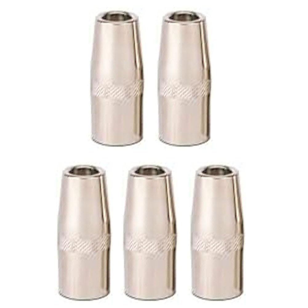 MIG Ugello del gas KP2742-1-50F 1/2" rame, compatibile con torcia di saldatura Lincoln Magnum PRO 250L/300L, confezione da 5 punte di ricambio