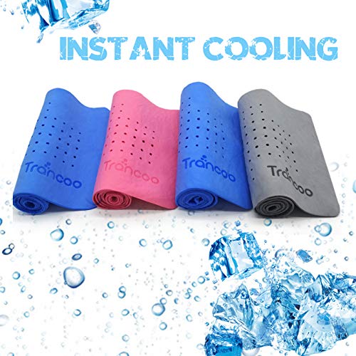 Trancoo 2 Pack PVA Cooling Scarf & Towel (33