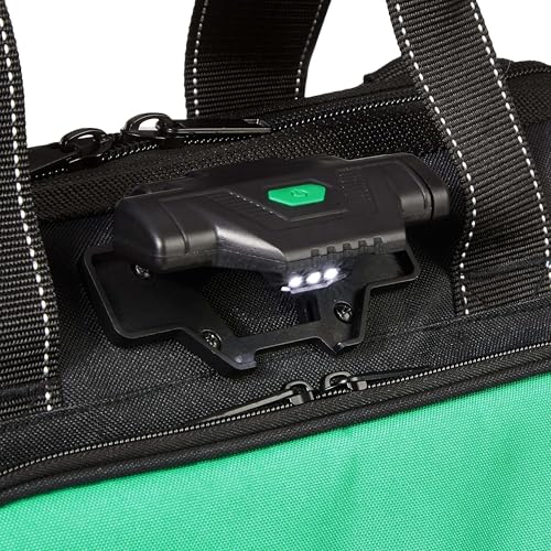 Image of Amazon Basics Tool Sling Bag with Adjustable Padded Shoulder Strap, Sturdy Organized Storage, 40 Pockets, Black